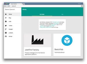 Polymer portfolio desktop